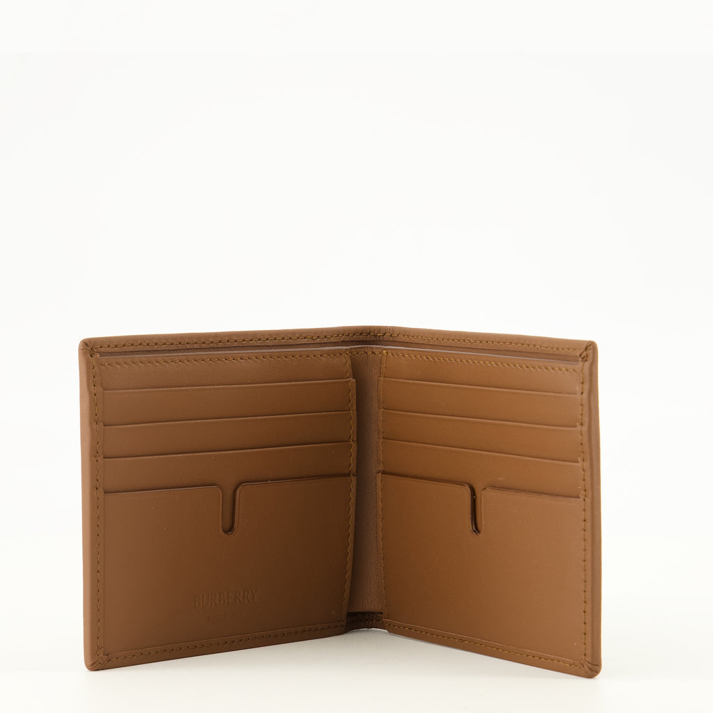 Petite maroquinerie Check Fold Wallet Burberry Marron Homme