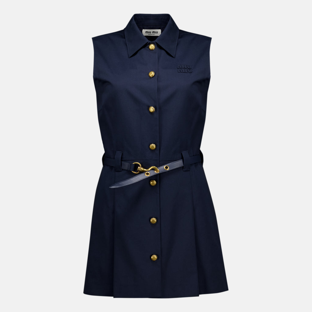 Robes Navy Blau Kurzes Kleid Miu Miu Bleu foncé Femme