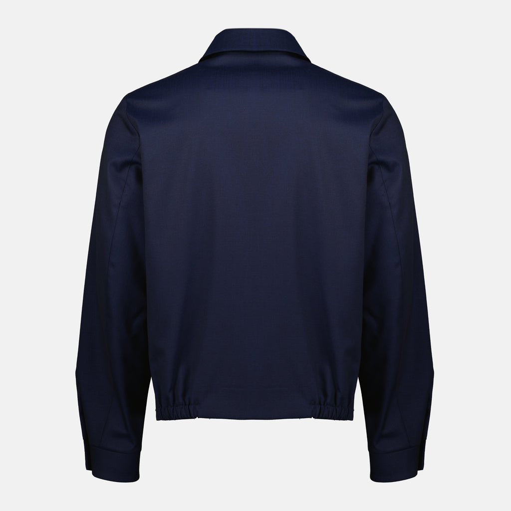 Bild des Herren-Navy-Zip-Jackets von Dior - Frühjahr/Sommer 2026 - Rückansicht