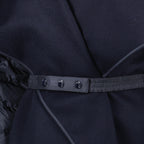 Vestes Cape en laine matelassée Moncler Bleu foncé Femme