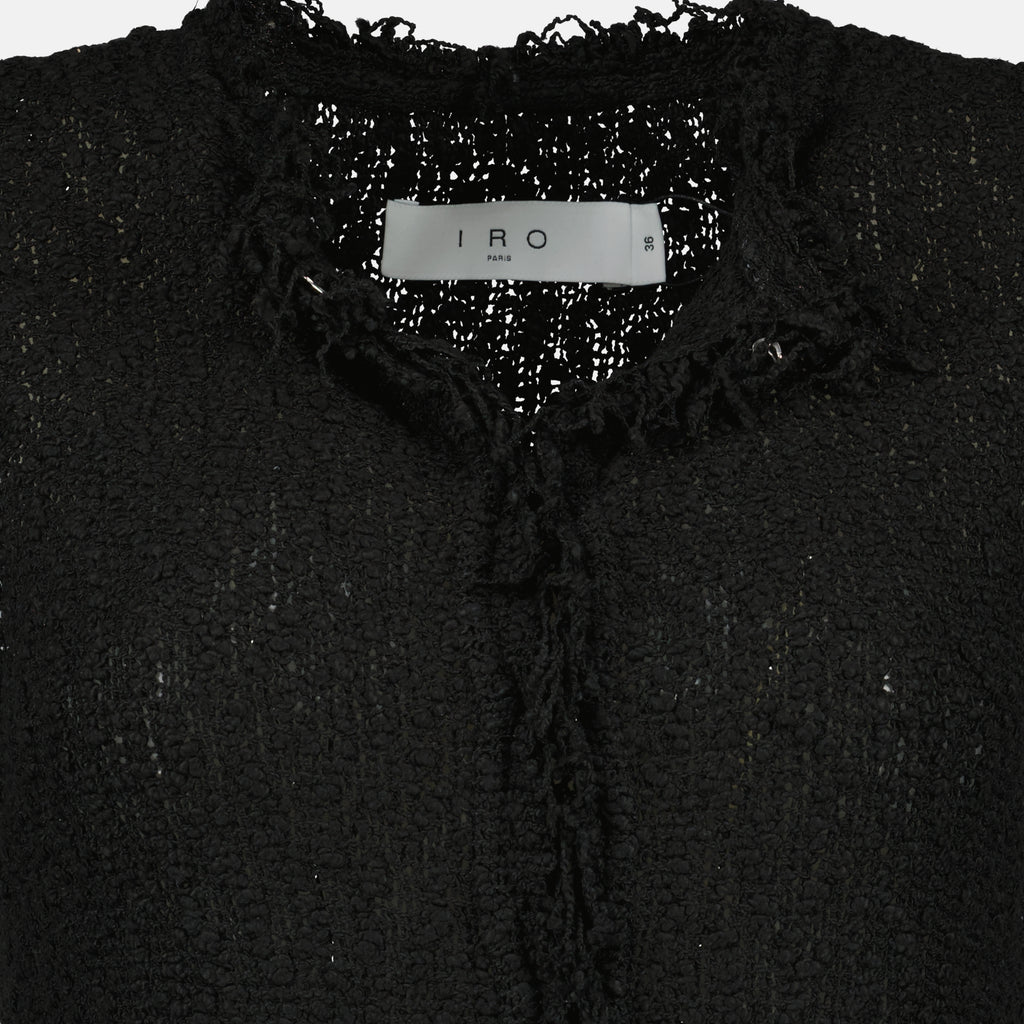 Vestes Veste sans manches en tweed noir Iro Noir Femme