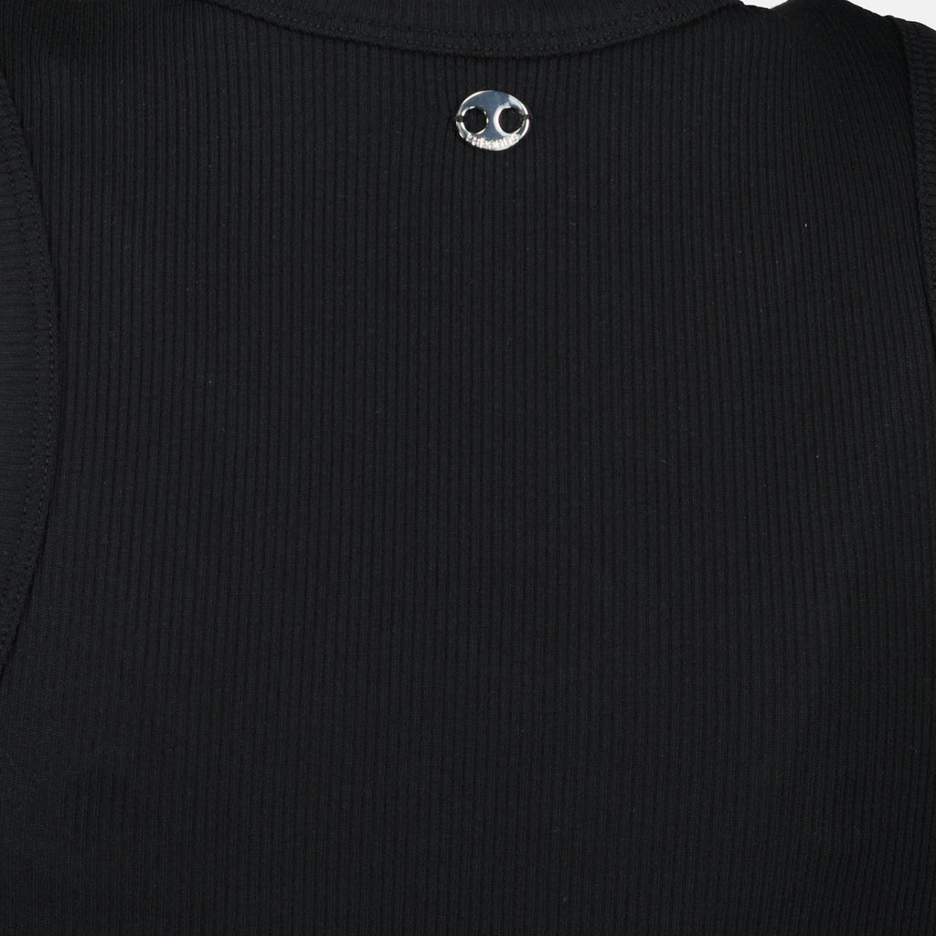 여성용 라반느 브랜드의 블랙 면 소매 없는 상의 이미지 - 2026년 봄-여름 시즌 - 상세 보기_2