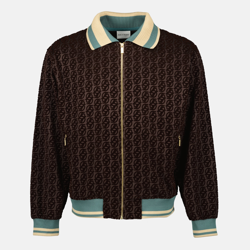 Immagine della Giacca Monogramma del marchio Drole De Monsieur per Uomo - Stagione Autunno-Inverno 2025 - Vista Frontale