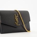 Crossbody bags Uptown Chain Pouch Saint Laurent Black Femme