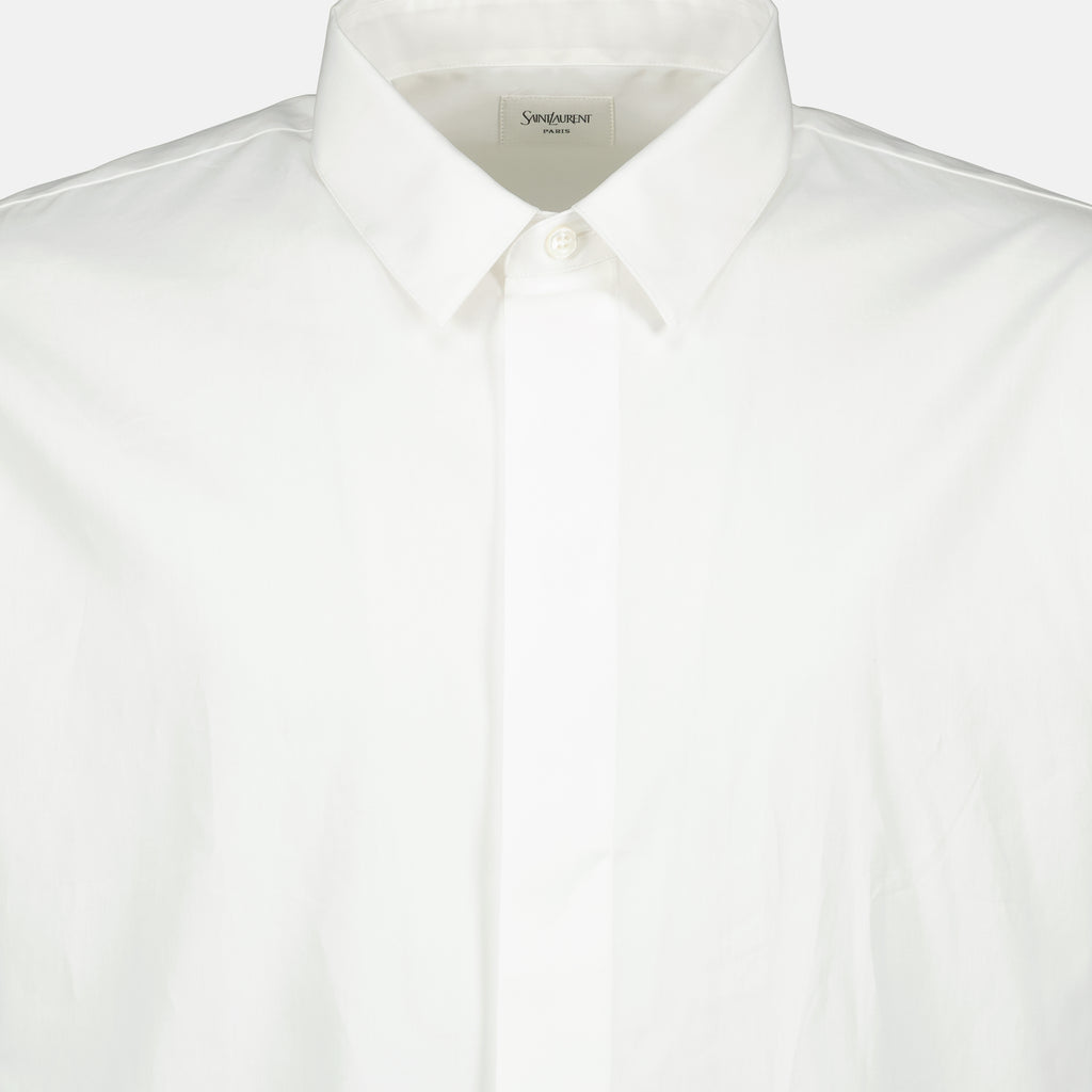 Image de l'article Chemise Cassandre de la marque Saint Laurent pour Homme - Saison Automne-Hiver 2025 - Vue détaillée_1