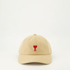 Chapéus, bonés e gorros Casquette Ami de coeur Ami PARIS Bege Unissex