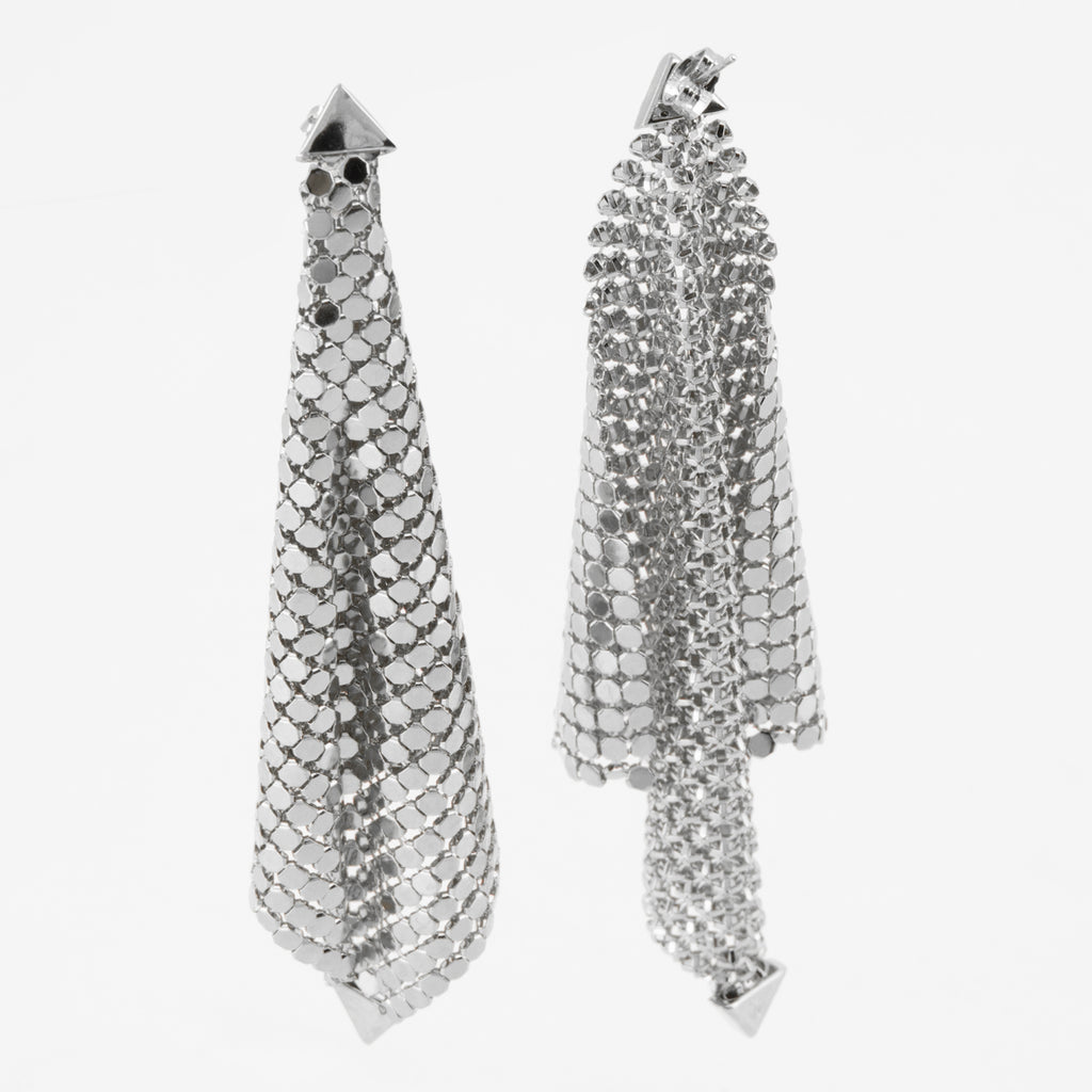 Bijoux Boucles d'oreilles Pixel Rabanne Argenté Femme