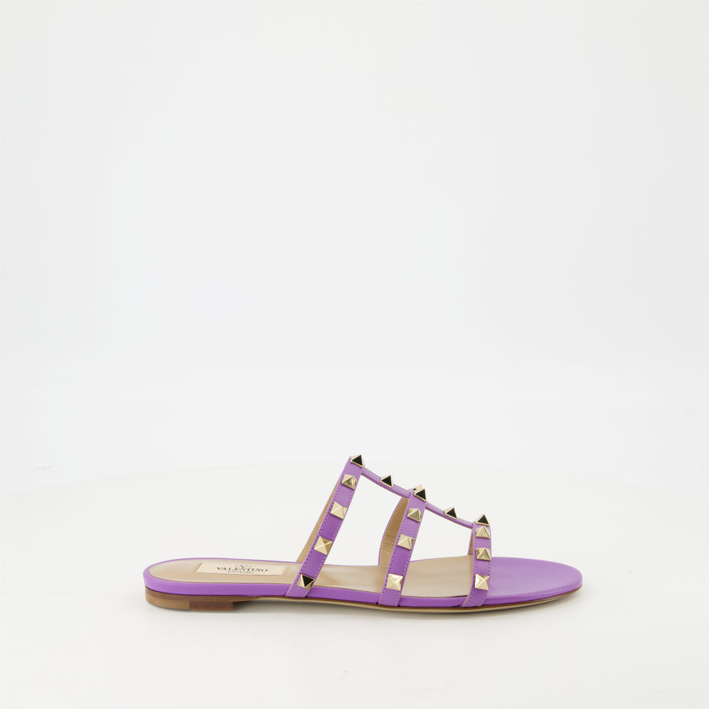 Chaussures ouvertes Sandales Rockstud Valentino Garavani Violet Femme