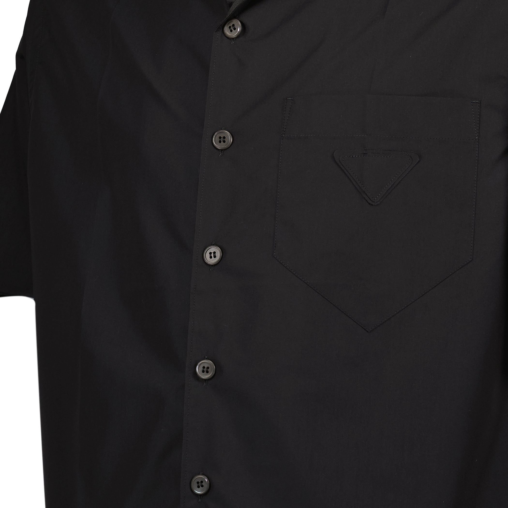 Camisas Camisa de Manga Corta Prada Negro Homme