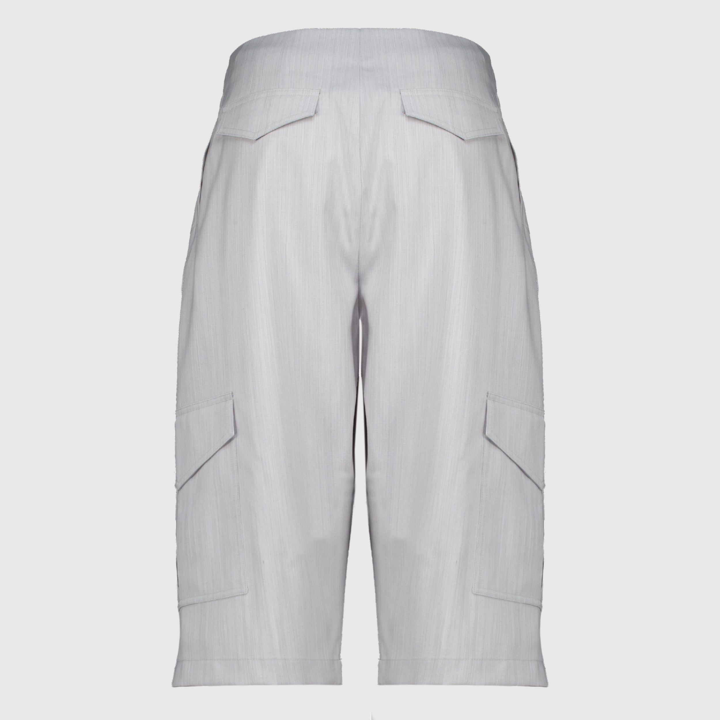 Shorts Breite graue plissierte Bermudashorts Iro Gris Femme