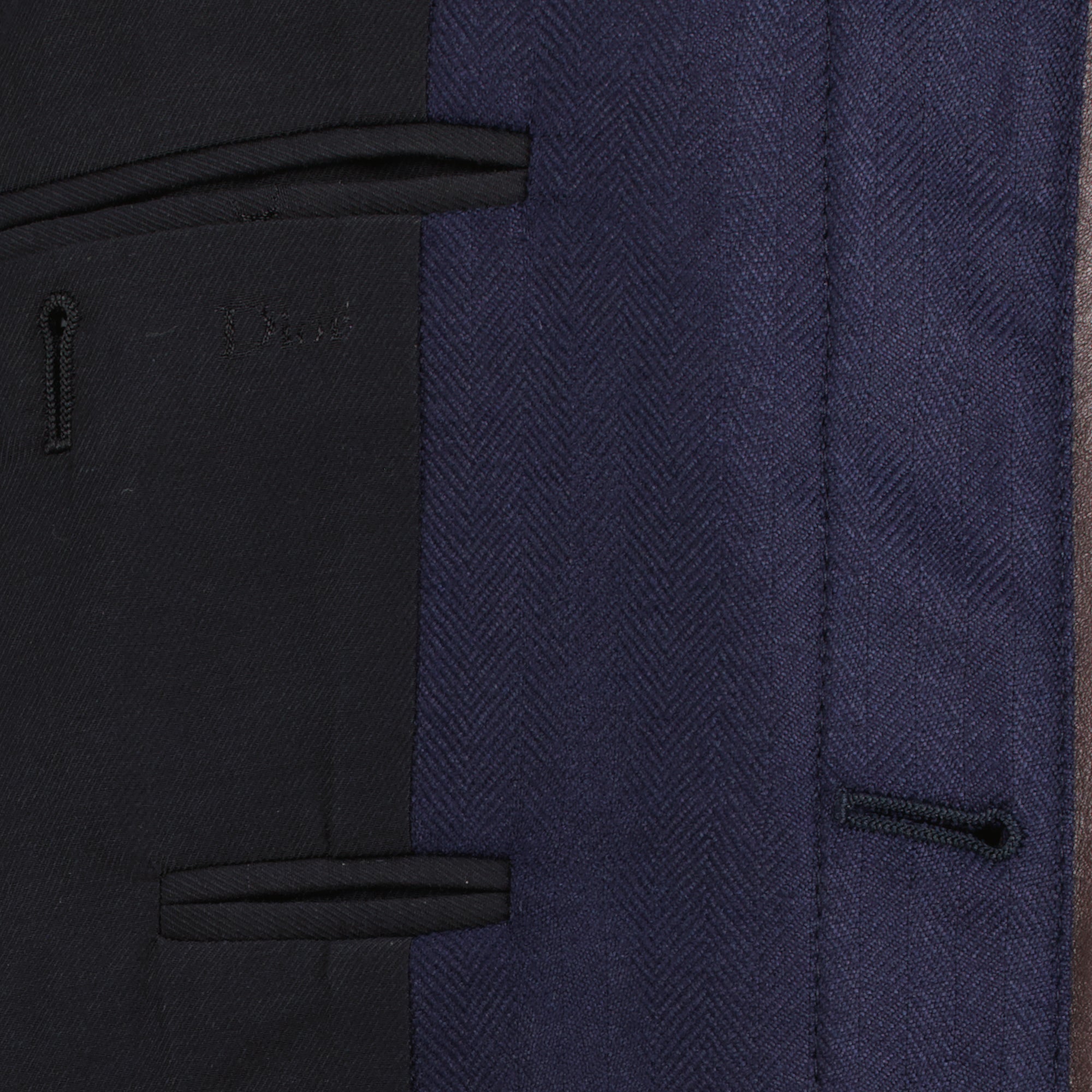 Vestes Navy Leather Collar Jacket Dior Bleu foncé Homme