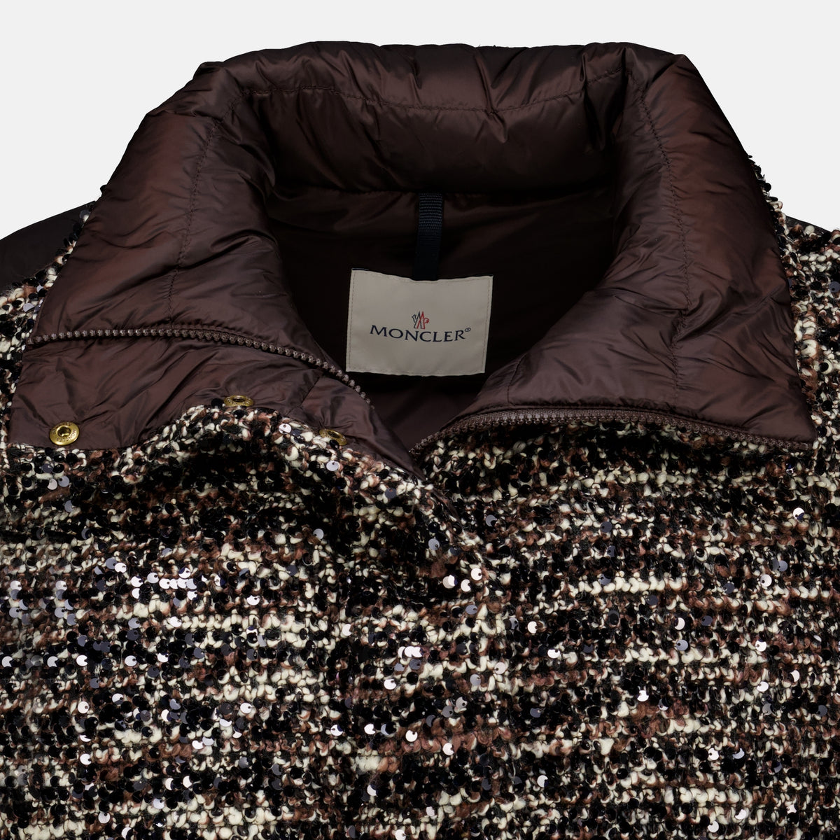 Manteaux Doudoune 2 en 1 Poetique à sequins Moncler Marron Femme
