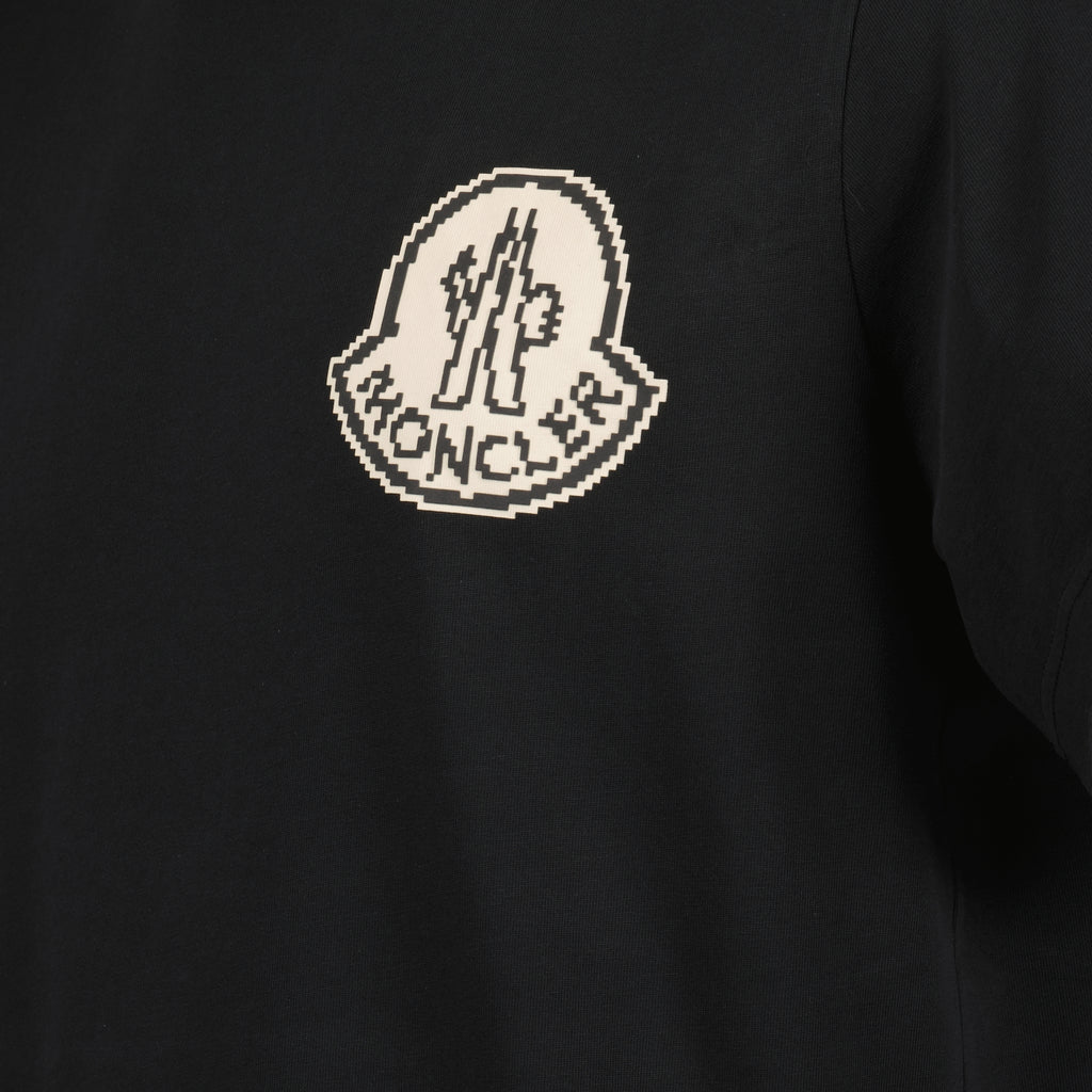 T-shirts T-shirt à logo Moncler Black Homme