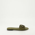 오픈 슈즈 Sandales Baguette Fendi 녹색 Femme