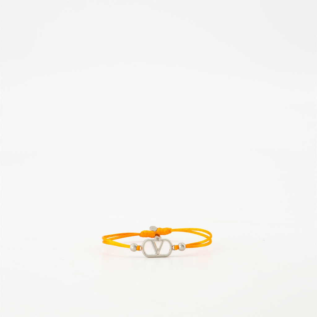 Bijoux Bracelet cordon VLogo Valentino Garavani Orange Homme