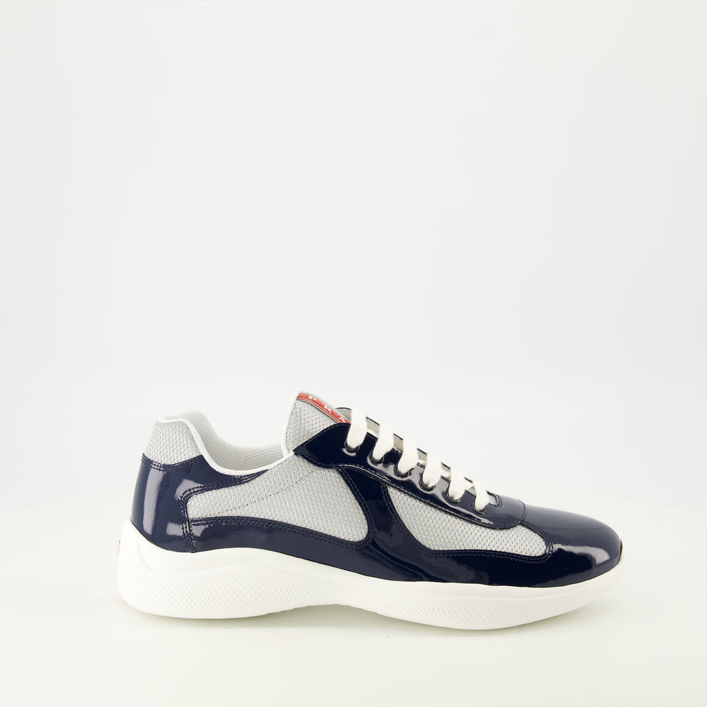 Image of the article Prada America's Cup navy blue sneakers for men - Spring-Summer 2026 - Right side view