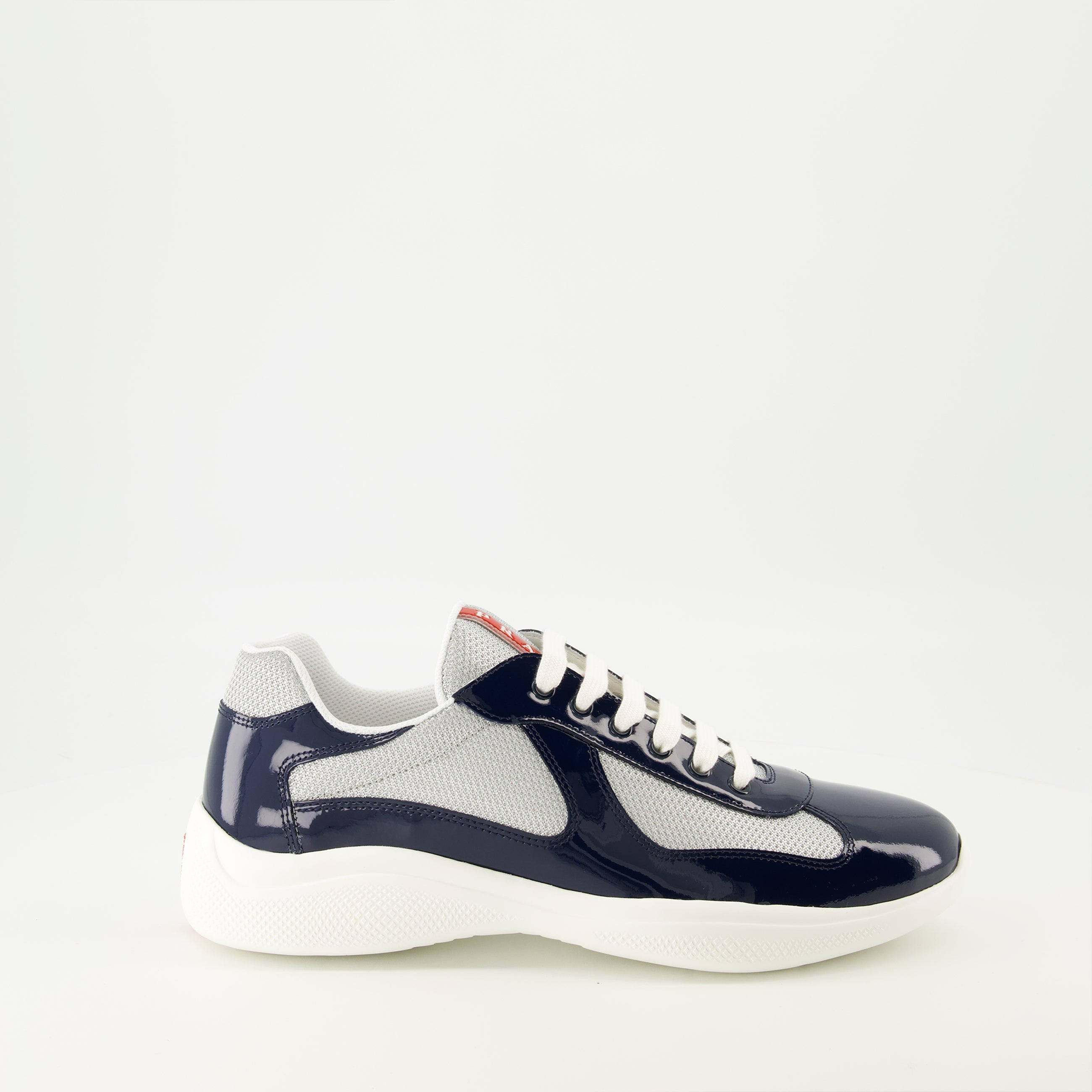 Image of the article Prada America's Cup navy blue sneakers for men - Spring-Summer 2026 - Right side view