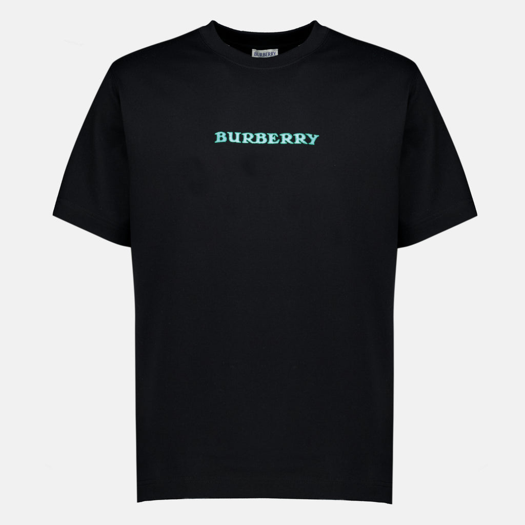 T-shirts Heritage Schwarzes T-Shirt Burberry Noir Homme