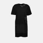 Robes Robe T-shirt imprimée Mm6 Noir Femme