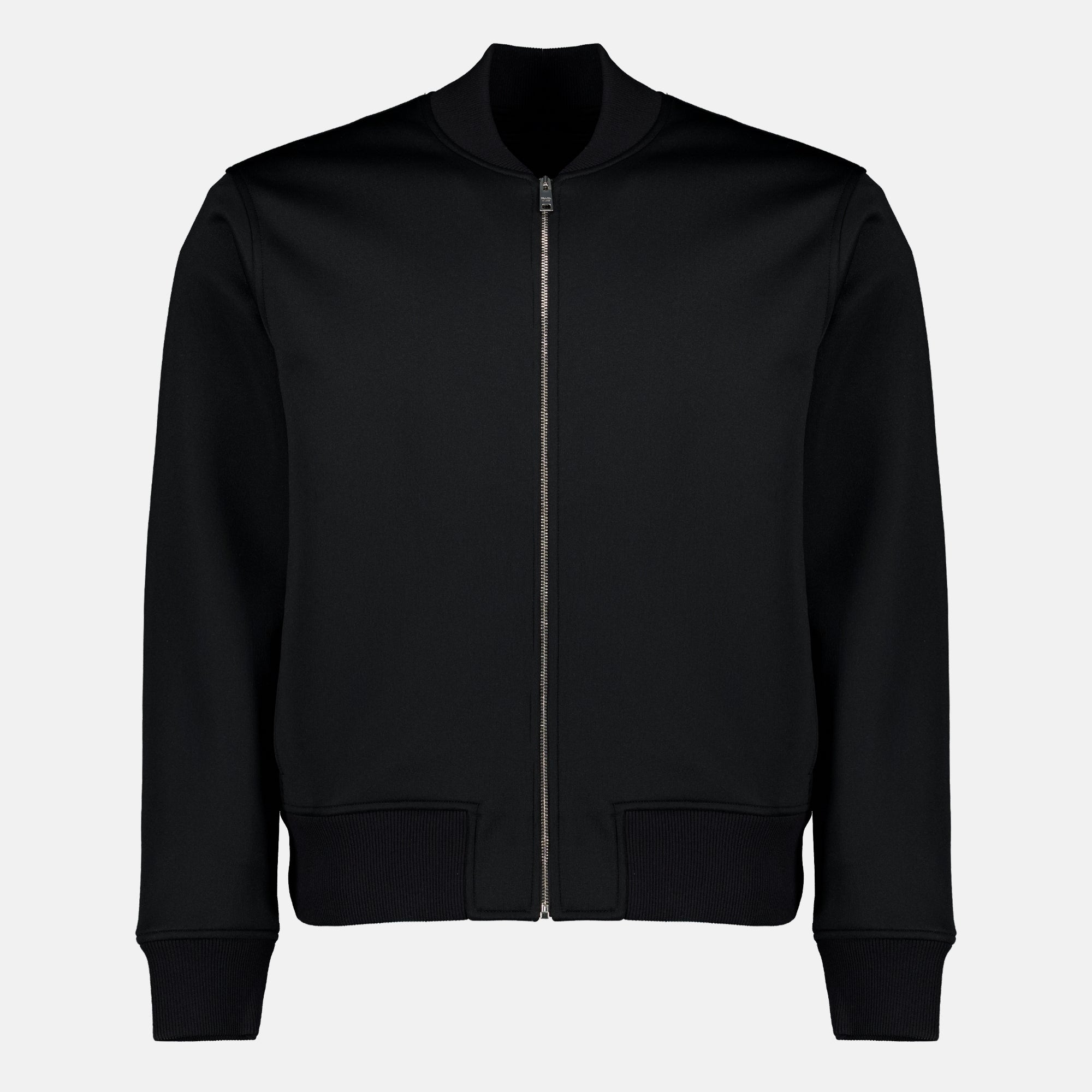 Vestes 블랙 패브릭 재킷 Prada Noir Homme