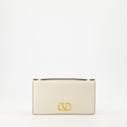 スモールレザーグッズ Portefeuille VLogo à chaîne Valentino Garavani 白 Femme