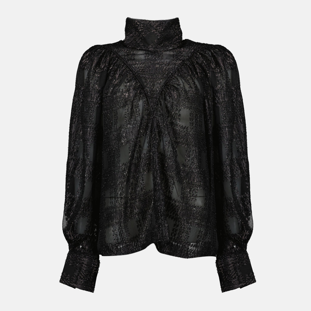 Imagem do top de efeito metalizado da marca Iro para Mulheres - Temporada Outono-Inverno 2025 - Vista Frontal