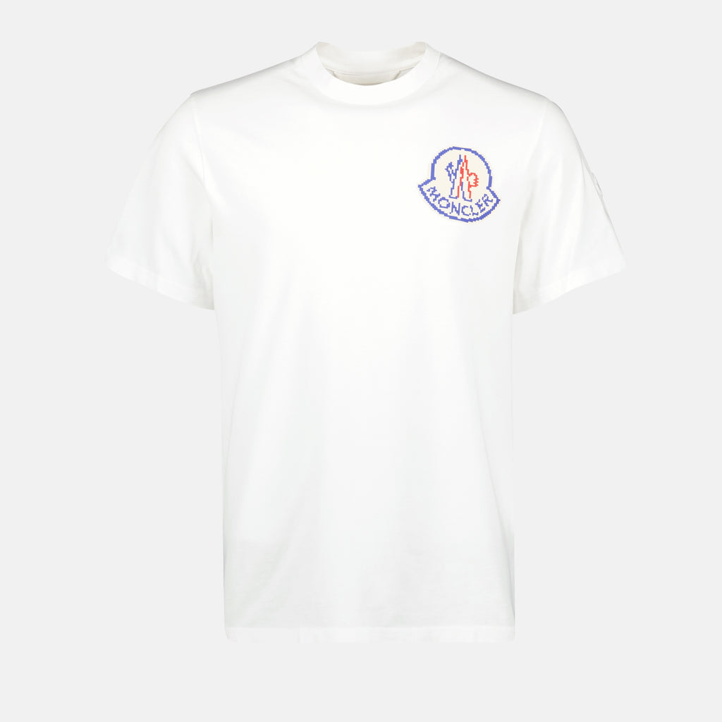 T-shirts T-shirt à logo Moncler Blanc Homme