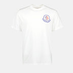 T-shirts T-shirt à logo Moncler Blanc Homme
