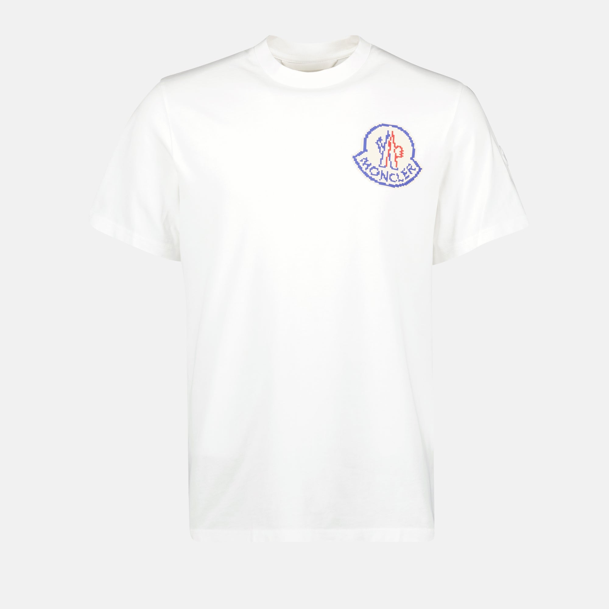 T-shirts T-shirt à logo Moncler Blanc Homme