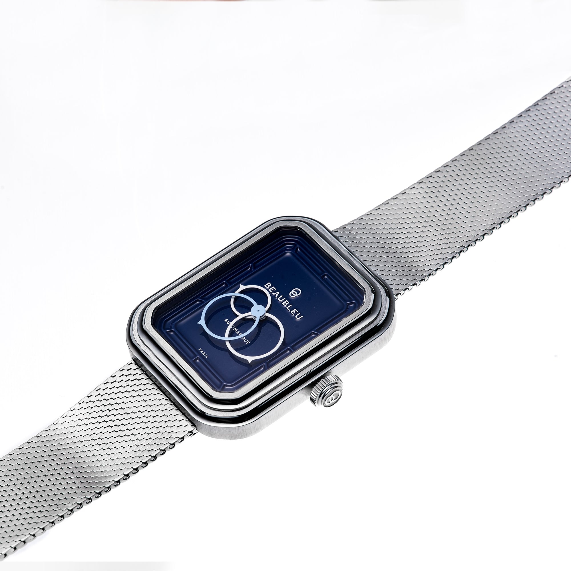 Bijoux Montre Ecce Figura Smalt Bracelet Acier Beaubleu Gris Unisexe