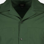 Chemises Camicia in Cotone Fendi Kaki Homme