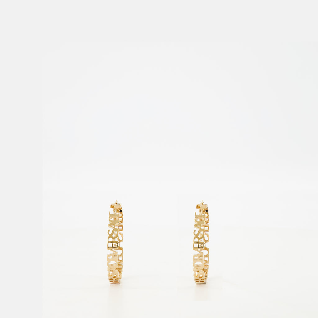 Joyería Créoles à logo Versace Oro Femme