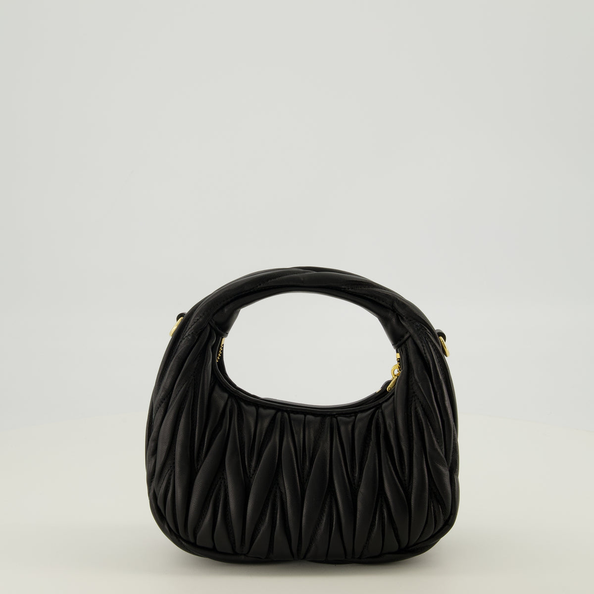 Sacs à main et épaule Mini sac Hobo Wander noir Miu Miu Noir Femme