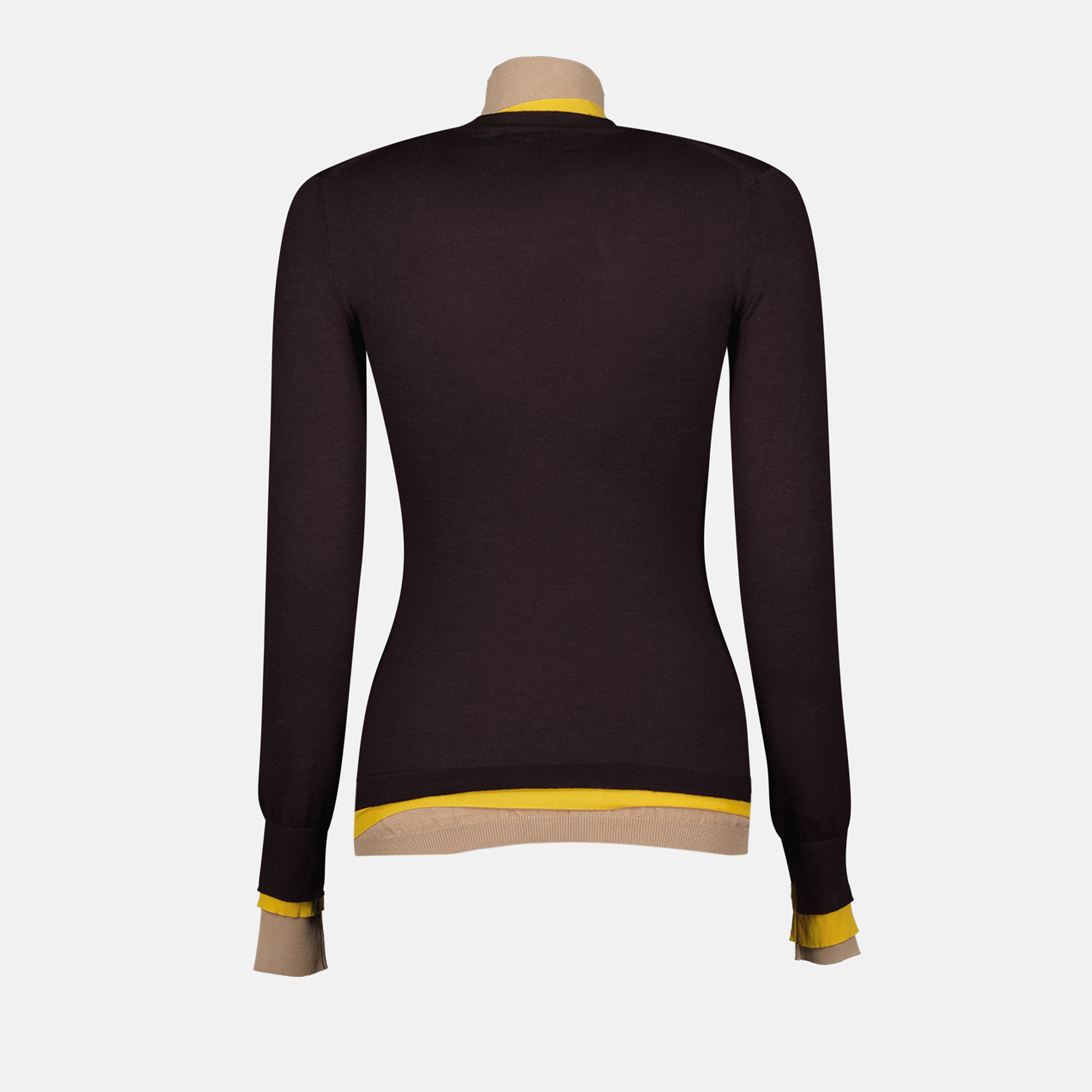 Maille Pull en laine Fendi Violet Femme