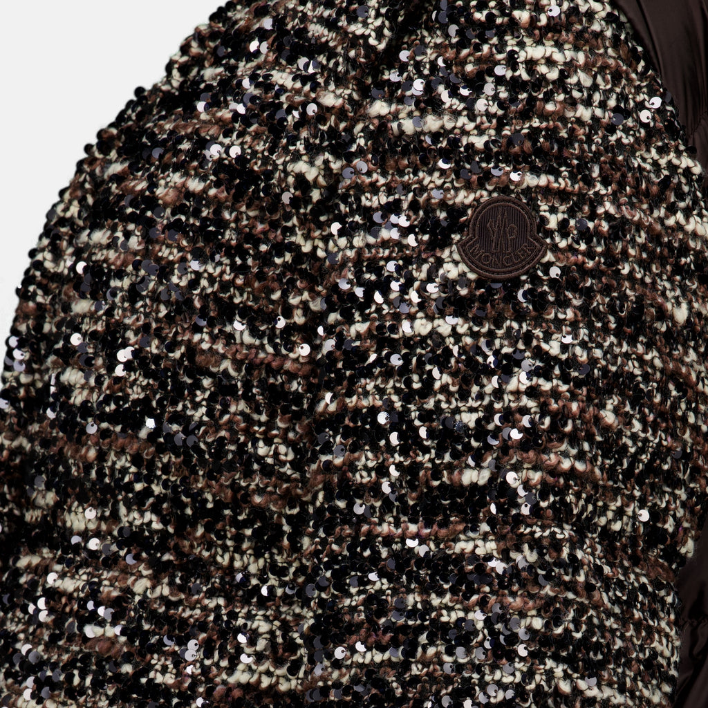 Manteaux Doudoune 2 en 1 Poetique à sequins Moncler Marron Femme