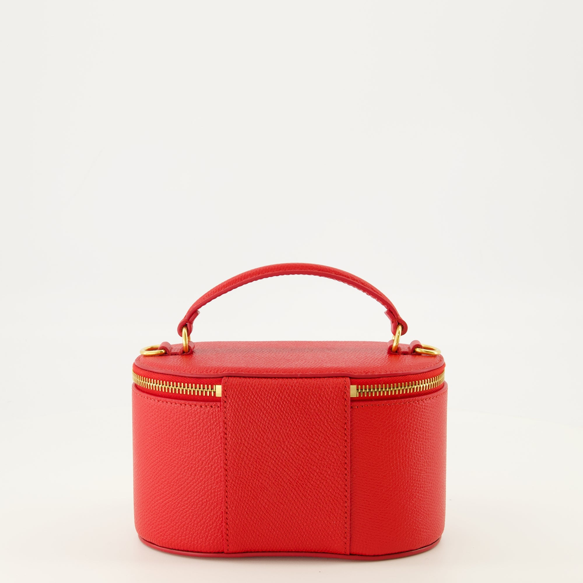 Pochettes Red Leather Vanity Case Mini Bag Valentino Garavani Rouge Femme