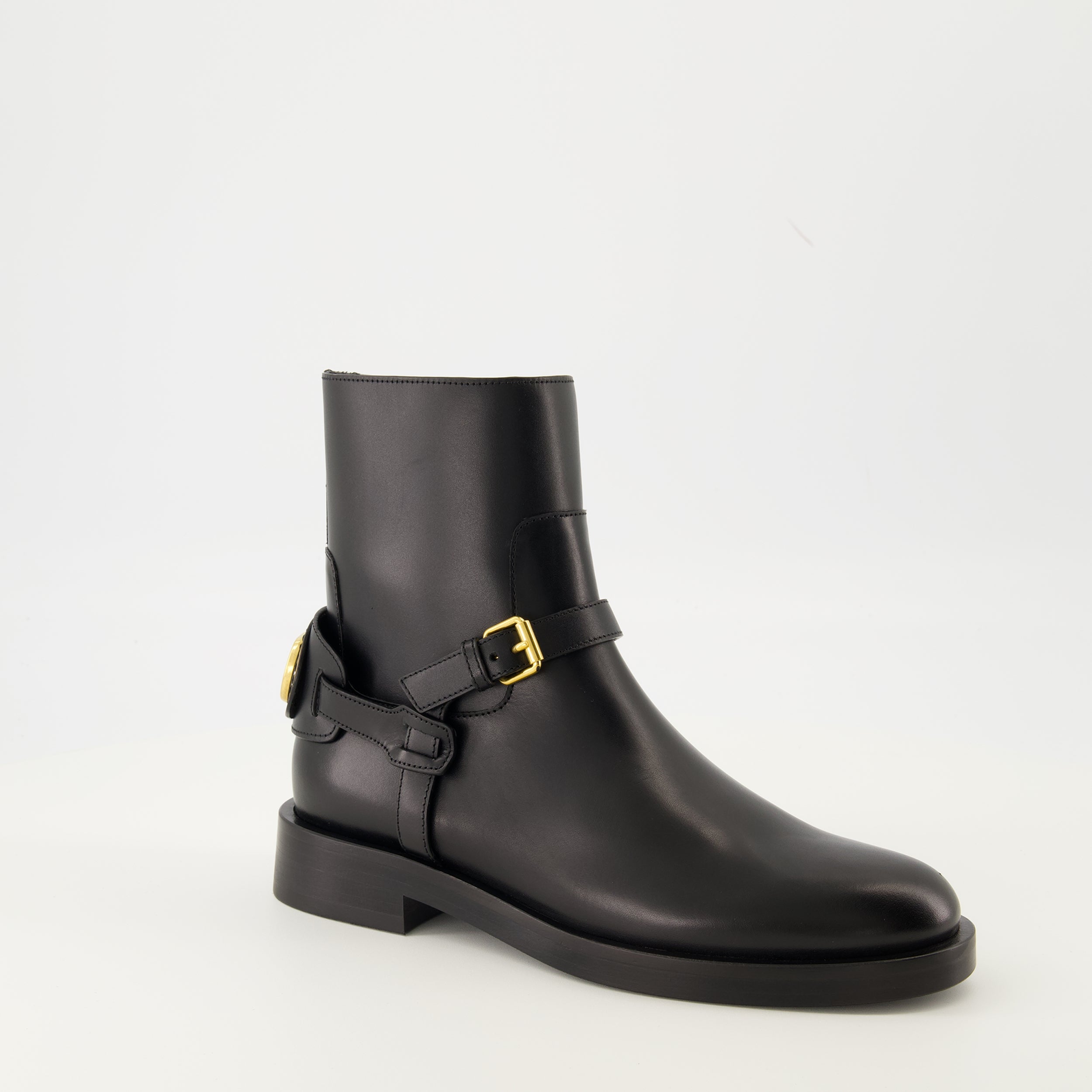 Image de l'article Bottines VLogo de la marque Valentino Garavani pour Femme - Saison Automne-Hiver 2025 - Vue trois quarts avant droite