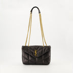 Image of the Saint Laurent Women's Puffer Toy Bag - Fall-Winter 2025 - Front View