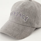 Chapeaux, casquettes et bonnets Casque en denim Versace Gris Homme