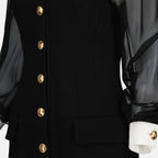 Robes Mini robe noire bustier Versace Noir Femme