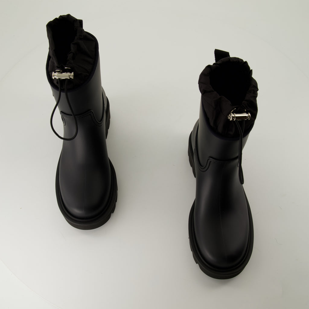 Bottines Mini Bottes Kickstream de pluie Moncler Noir Femme