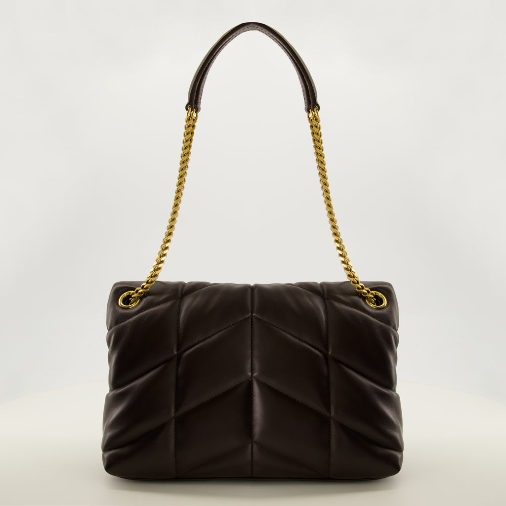 Sacs à main et épaule Sac Puffer small marron Saint Laurent Marron Femme