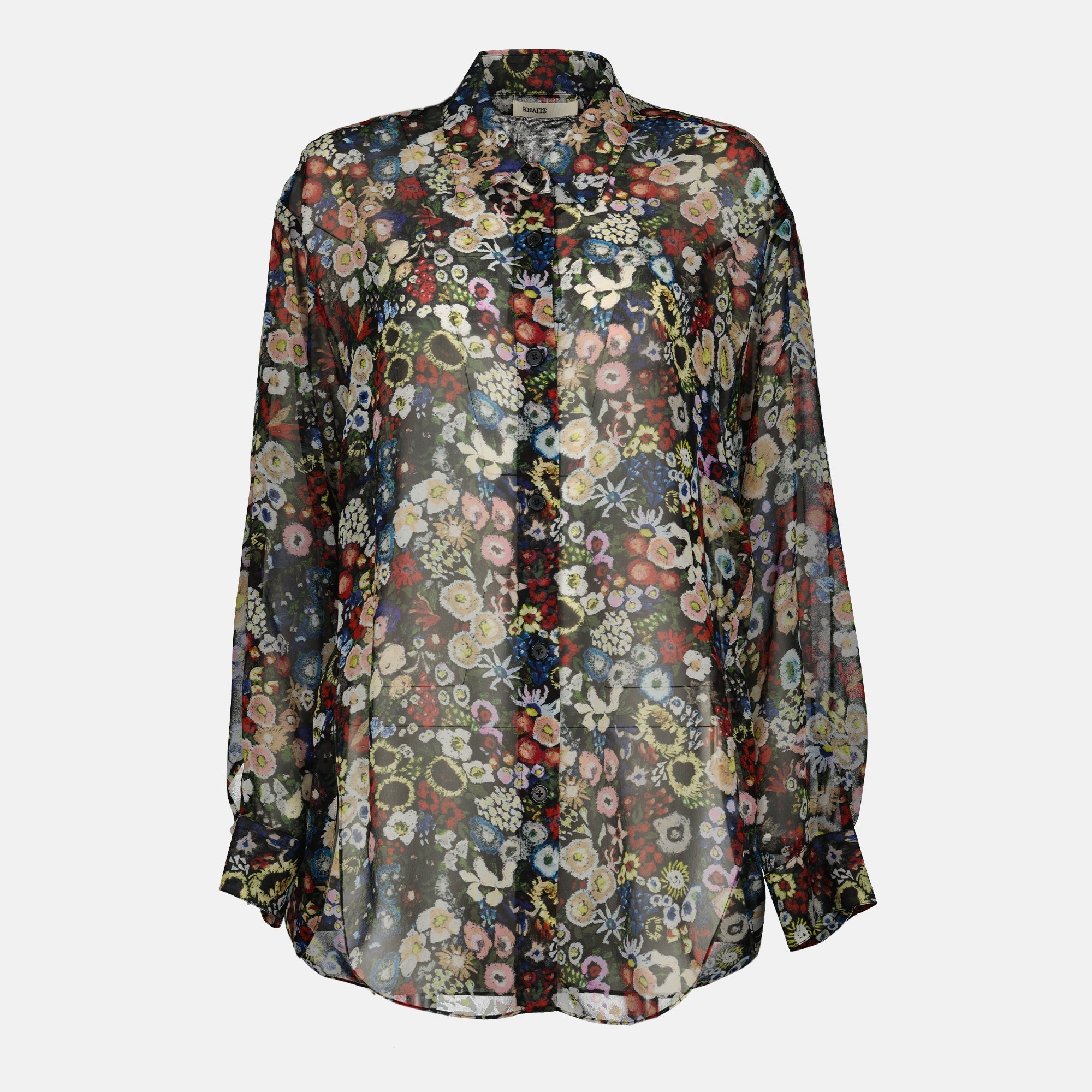 Imagem da camisa Goya com padrão da marca Khaite para Mulher - Temporada Primavera-Verão 2026 - Vista Frontal