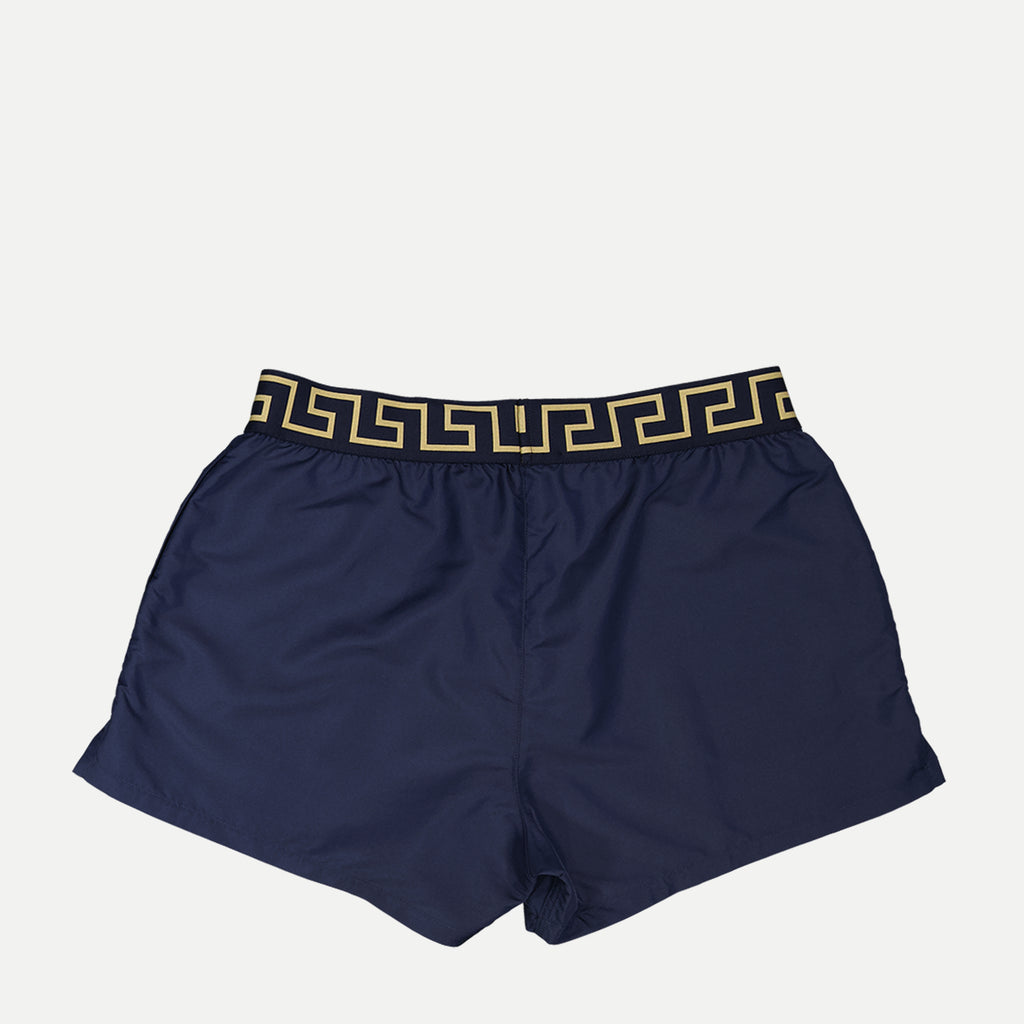 Beachwear Short de bain Greca Versace Bleu Homme