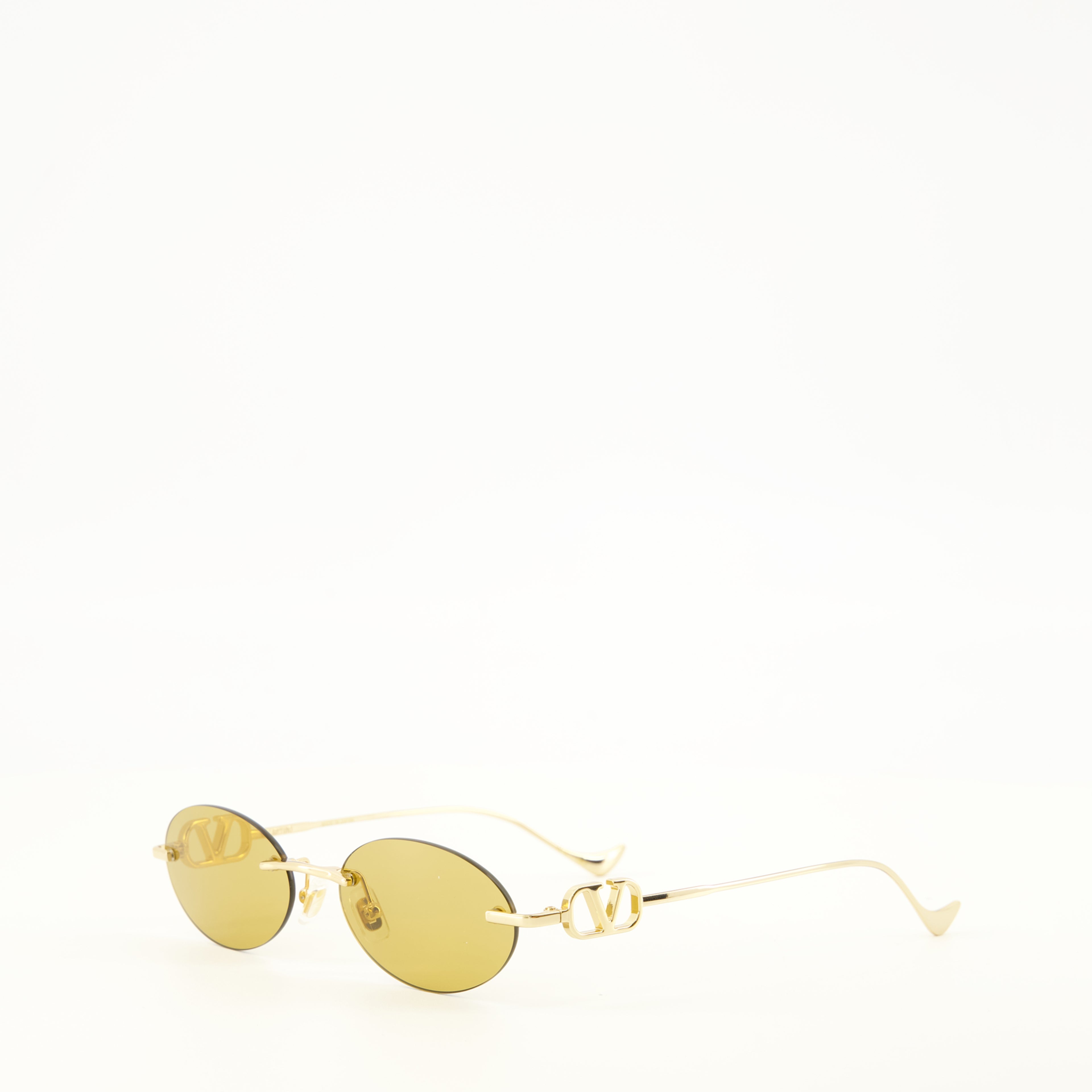 Lunettes Geometrische Metallbrille Valentino Garavani Doré Femme
