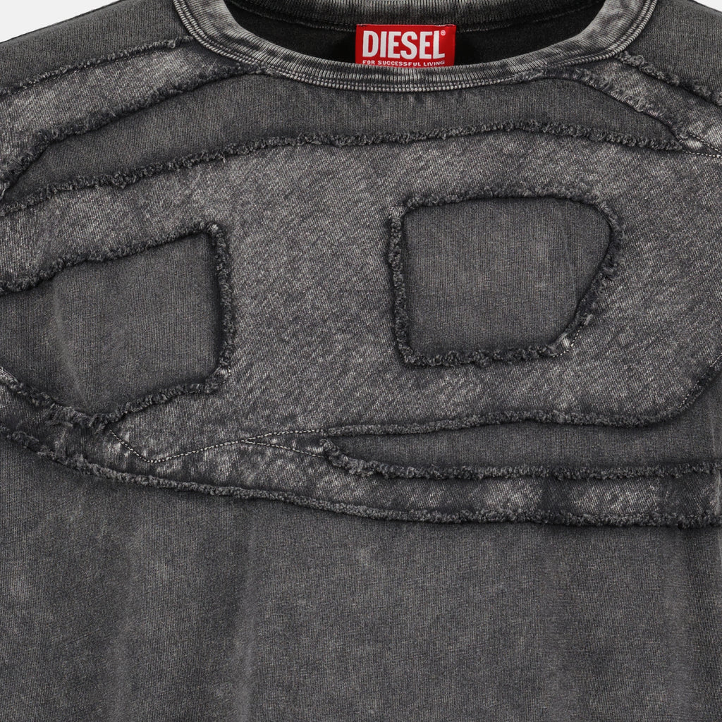 Image de l'article T-shirt oversize T-Boxt-Den gris de la marque Diesel pour Homme - Saison Printemps-Été 2026 - Vue détaillée_1