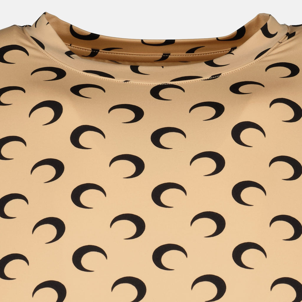 Immagine del top Jersey Moon beige del marchio Marine Serre per Unisex - Stagione Autunno-Inverno 2025 - Vista Dettagliata 2