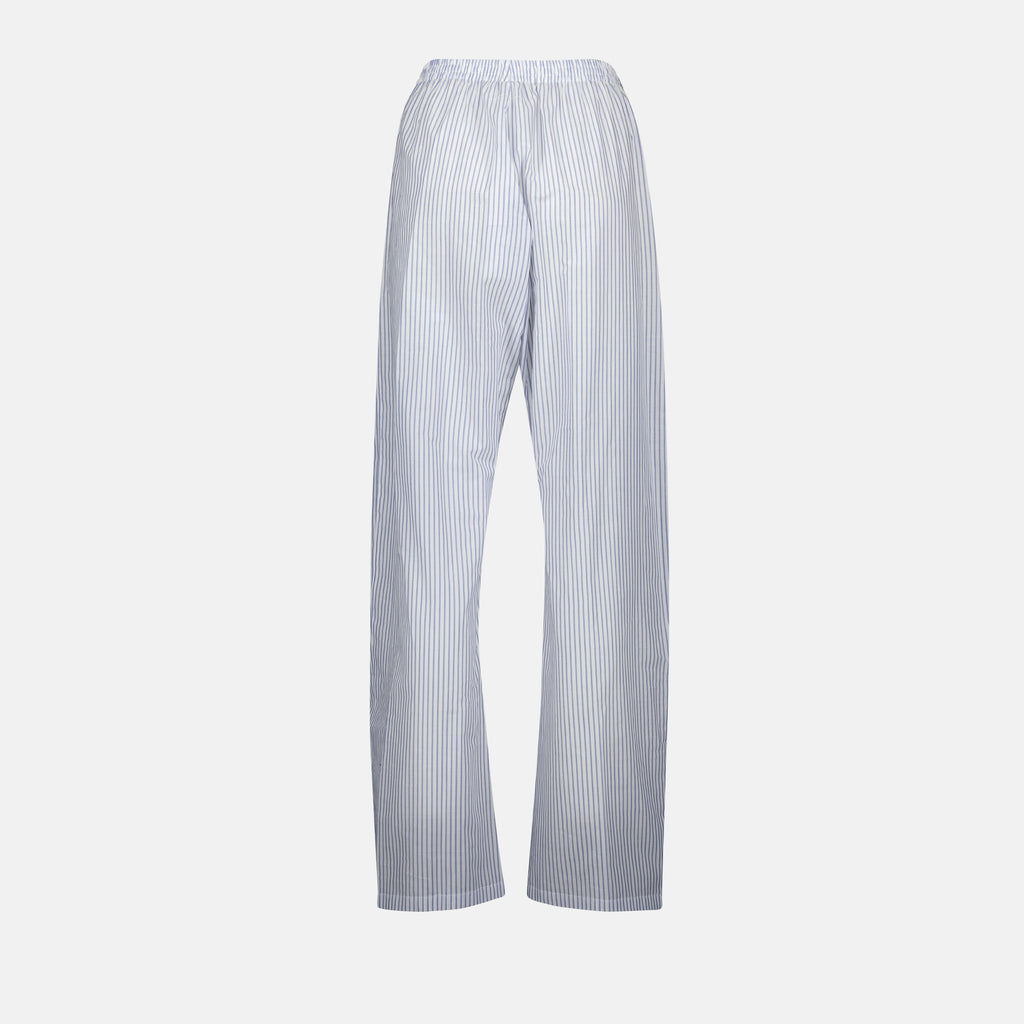 パンツ Pantalon à rayures Mm6 白 Femme