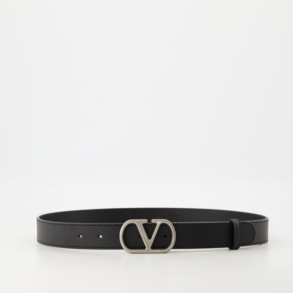 Ceintures Ceinture VLogo en cuir Valentino Garavani Noir Homme