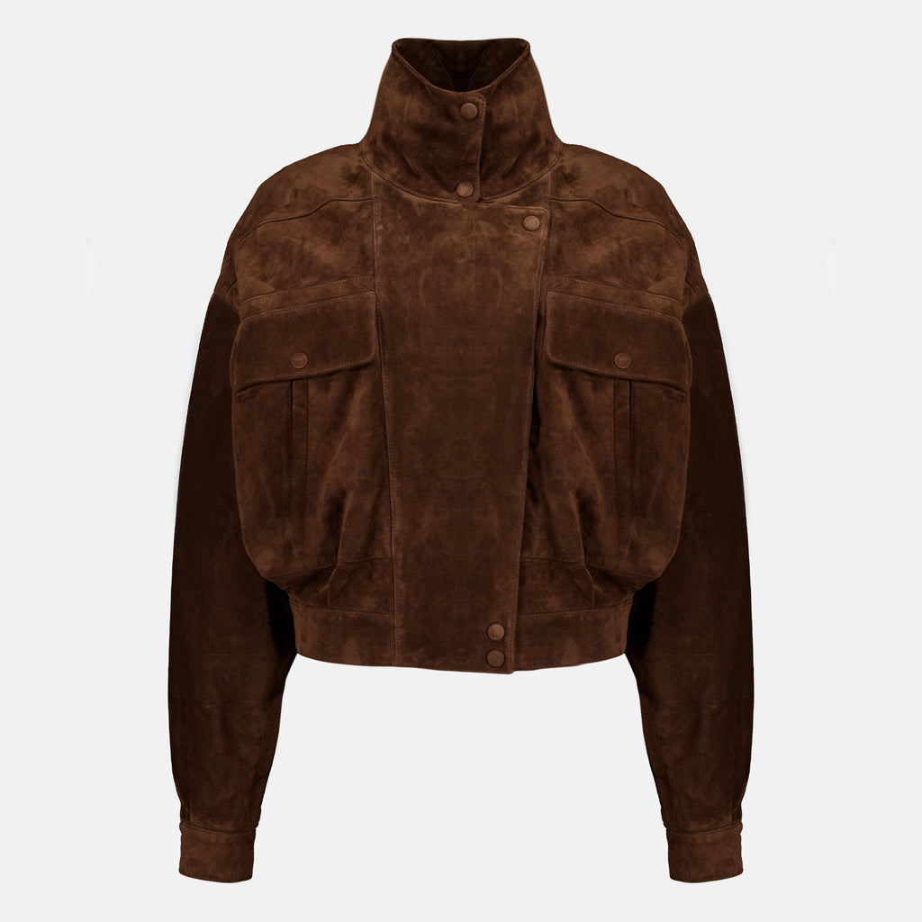 Manteaux Vintage brown suede jacket Saint Laurent Marron Femme
